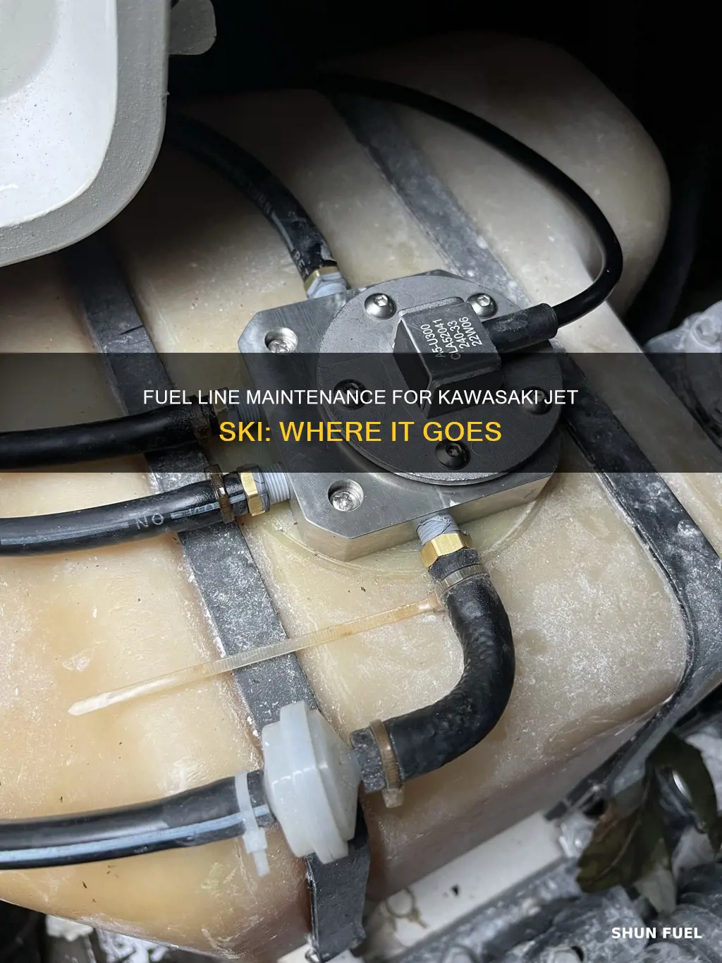 where is going fuel line in kawasaki 95 jet ski