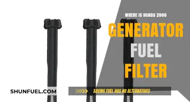 Locating the Honda 2000 Generator Fuel Filter