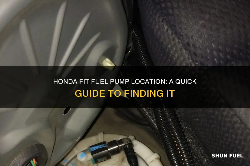 where is honda fit fuel pump location