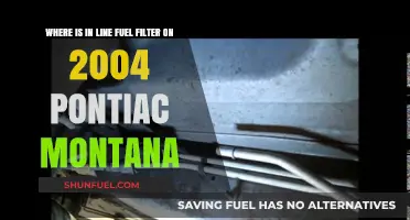 Locating the Fuel Filter: 2004 Pontiac Montana Guide