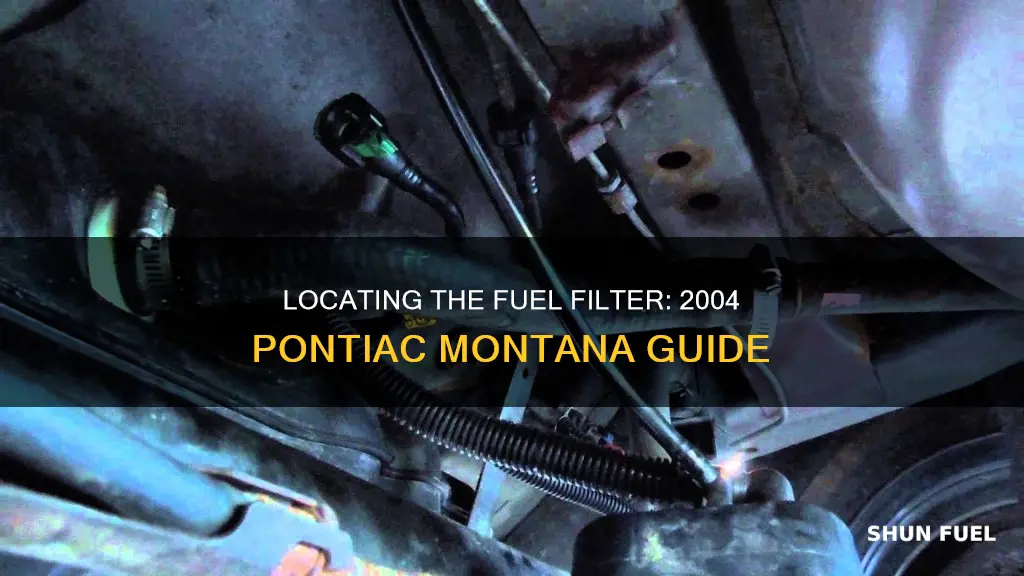 where is in line fuel filter on 2004 pontiac montana