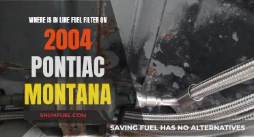 Locating the Fuel Filter in a 2004 Pontiac Montana