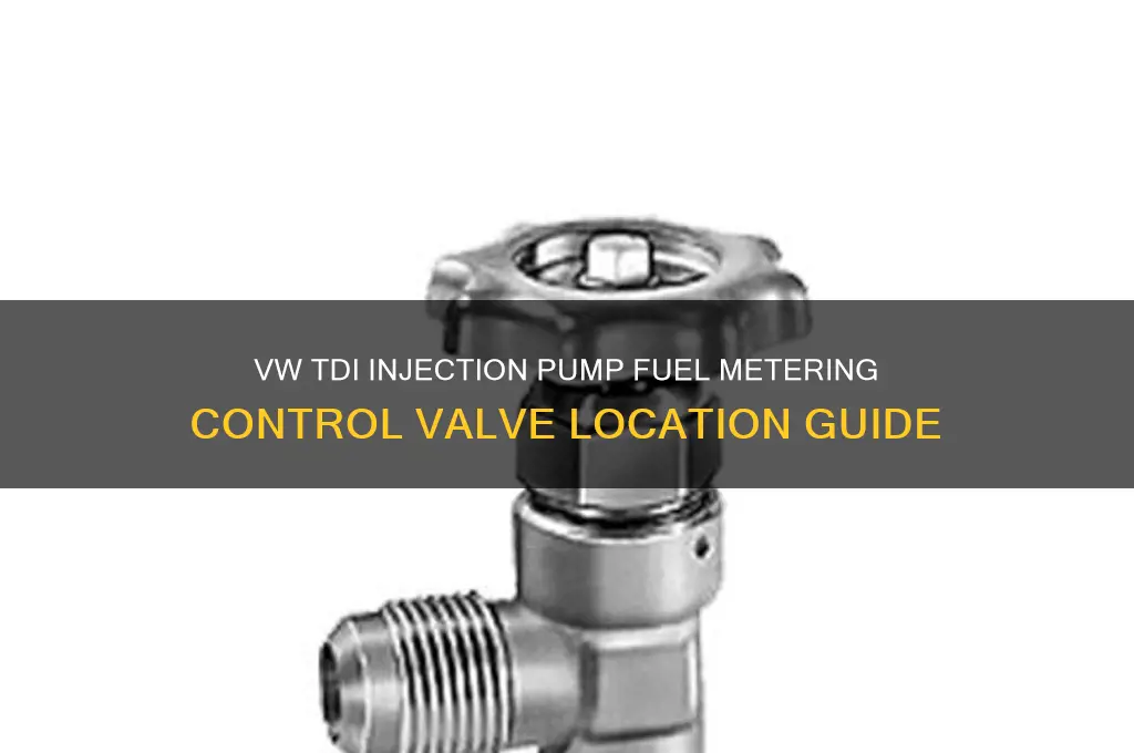 where is injection pump fuel metering control valve tdi vw