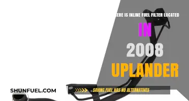 Inline Fuel Filter Location in 2008 Uplander