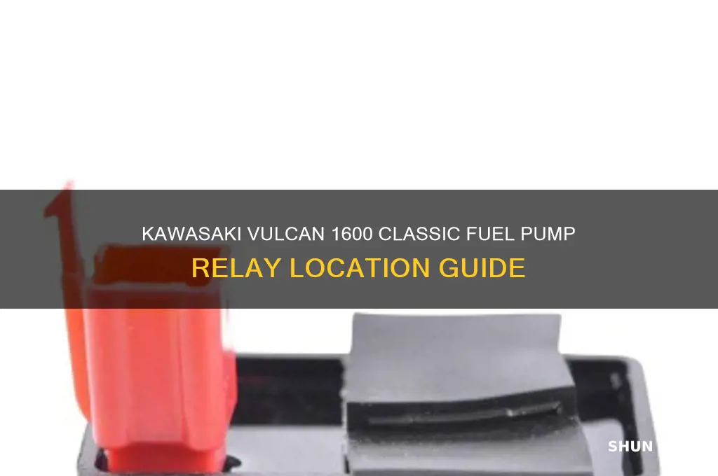 where is kawasaki vulcan 1600 classic fuel pump relay