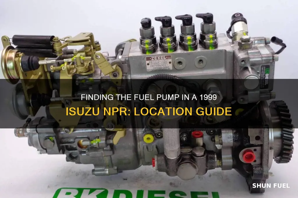 where is locate the fuel pump for 99 isuzu npr