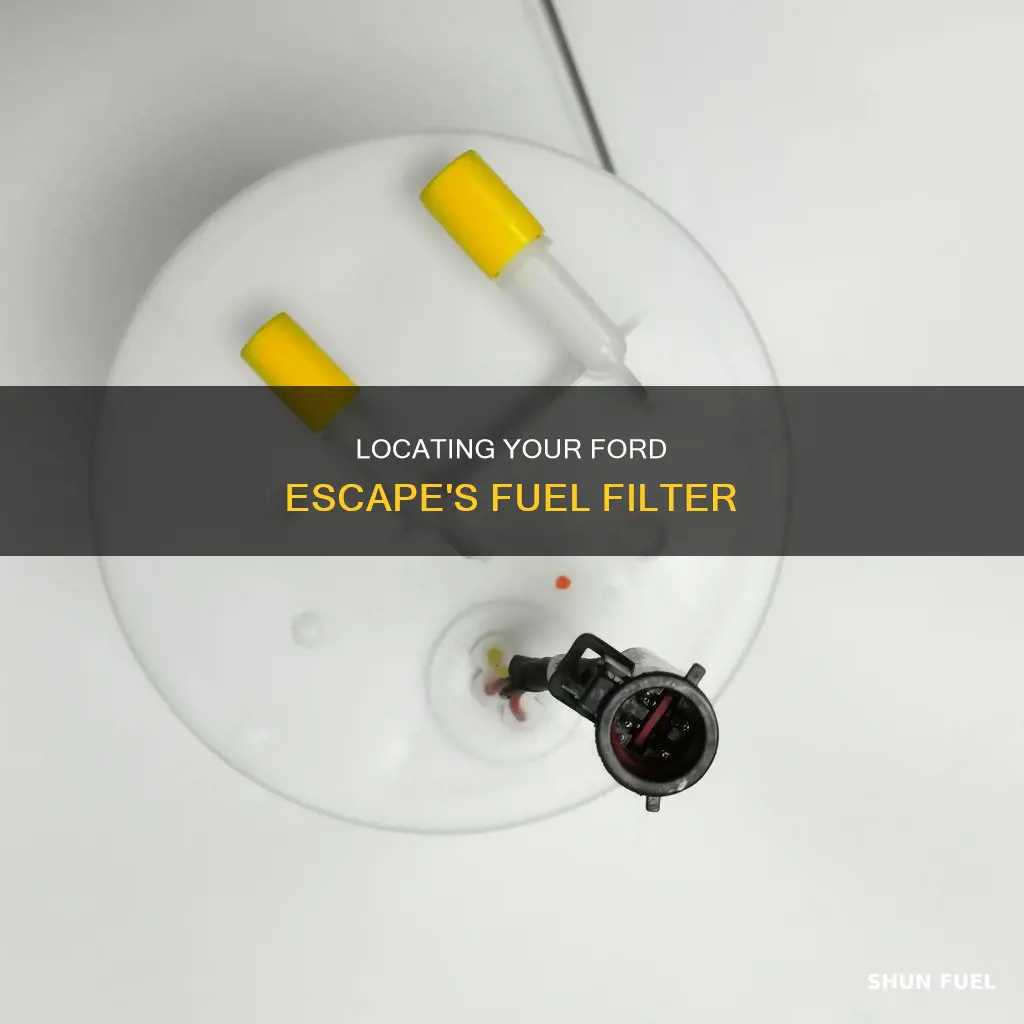 where is my fuel filter ford escape