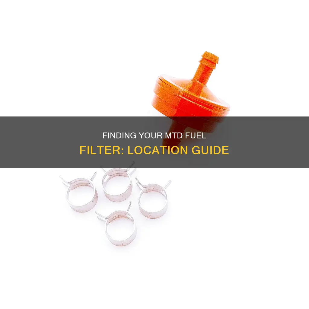 where is my fuel filter located mtd