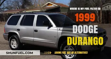 Locating the Fuel Filter in a 1999 Dodge Durango