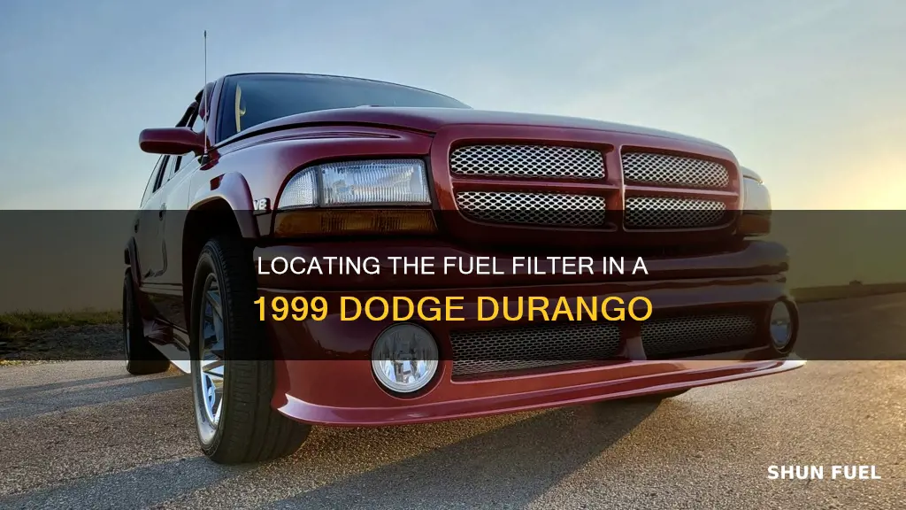 where is my fuel filter on 1999 dodge durango