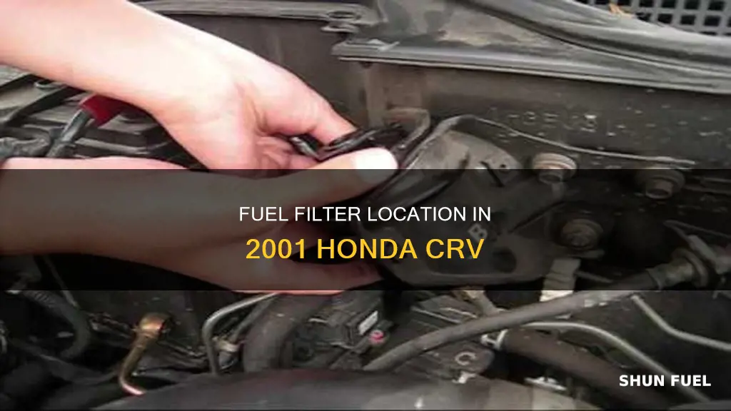 where is my fuel filter on 2001 honda crv