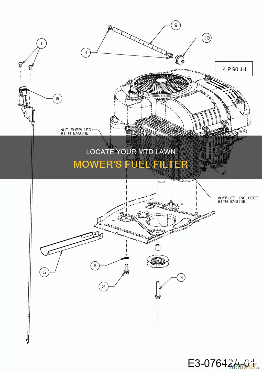where is my fuel filter on my mtd lawn mower