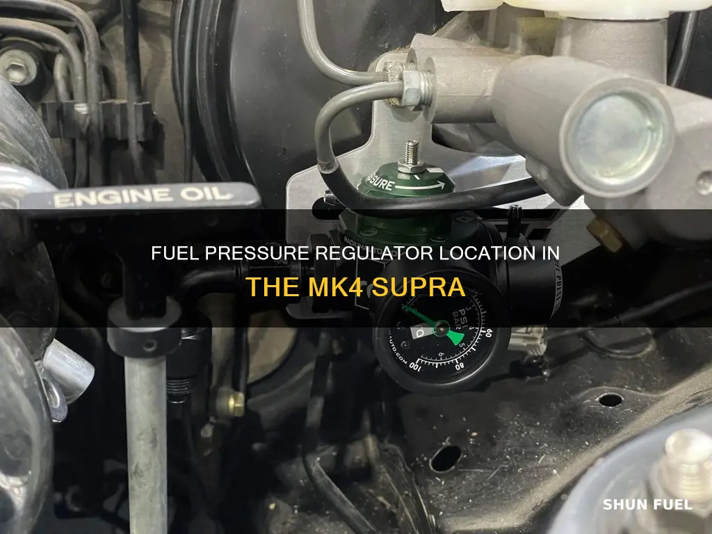 where is my fuel pressure regulator located on mk4 supra