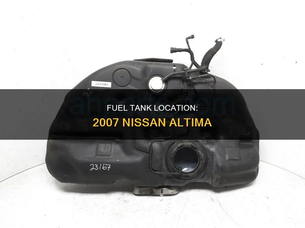 where is nissan altima 2007 fuel tank