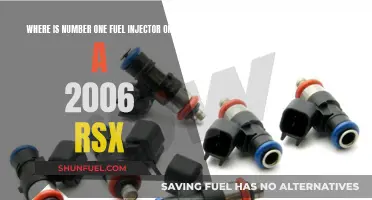 Fuel Injector Location in a 2006 RSX: Number One Spot