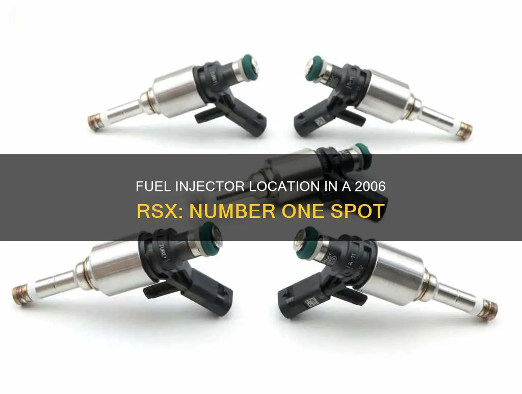 where is number one fuel injector on a 2006 rsx