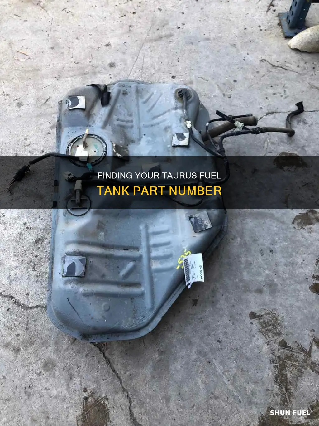 where is part number on taurus fuel tank