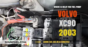 Locating the Fuel Pump Relay in a 2003 Volvo XC90