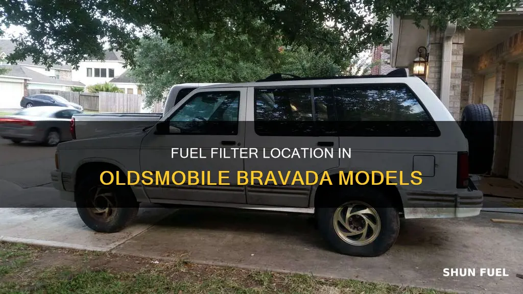 where is rhe fuel filter on a oldsmobile bravada