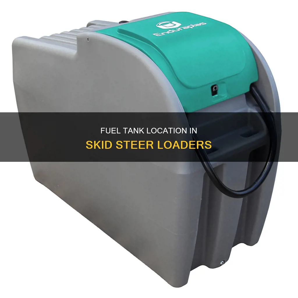 where is skid loader fuel tank