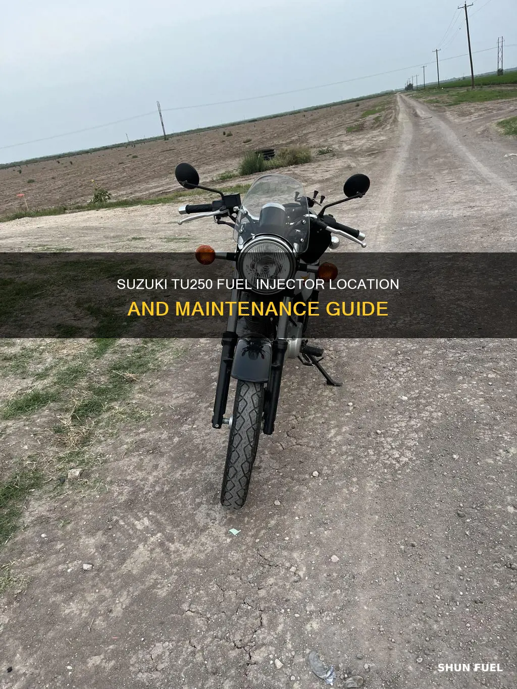 where is suzuki tu250 fuel injector located