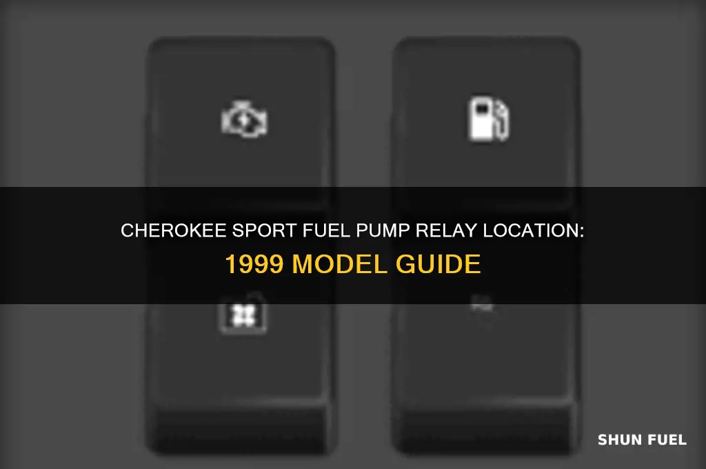 where is the 1999 cherokee sport fuel pump relay location