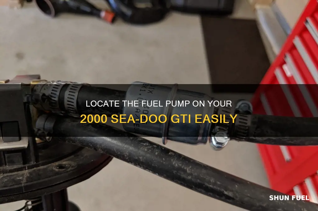 where is the 2000 seadoo gti fuel pump located