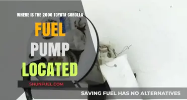 Toyota Corolla Fuel Pump Location: 2000 Model Guide