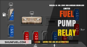 Locating the Fuel Pump Relay in a 2001 Mitsubishi Montero Limited