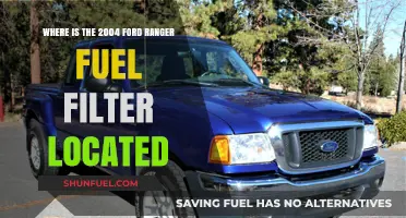 Locating the Fuel Filter in a 2004 Ford Ranger