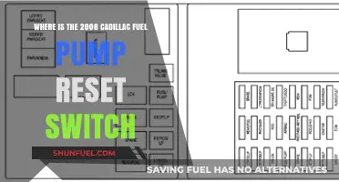 How to Locate and Reset the 2008 Cadillac Fuel Pump Switch