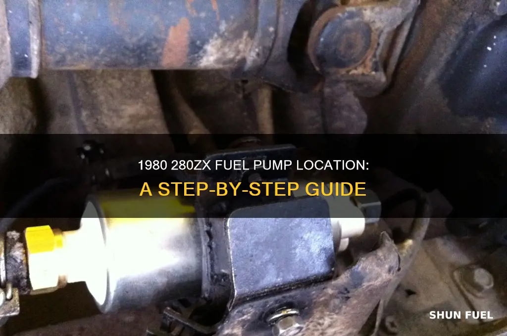 where is the 280zx 1980 fuel pump located