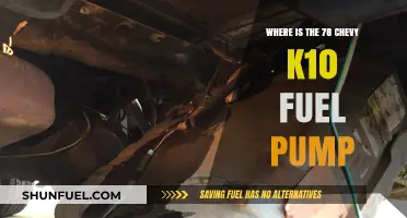 Locating the Fuel Pump in a 1978 Chevy K10