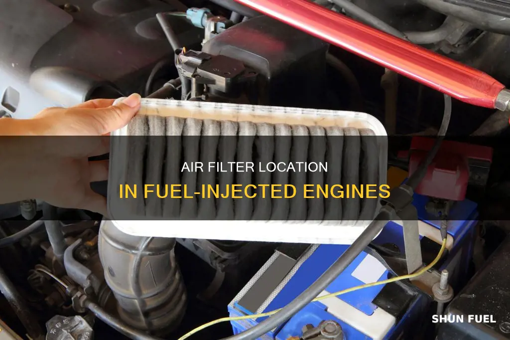 where is the air filter on fuel injected engines