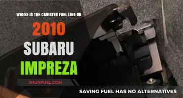 Subaru Impreza 2010: Canister Fuel Line Location Guide