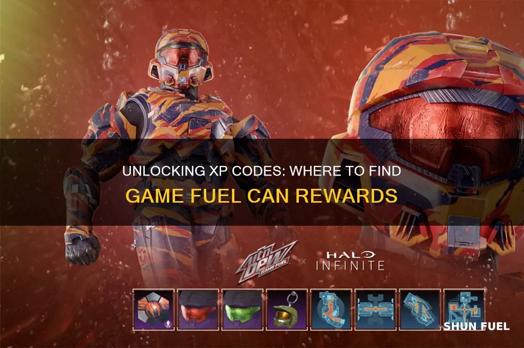 where is the code for xp on game fuel can