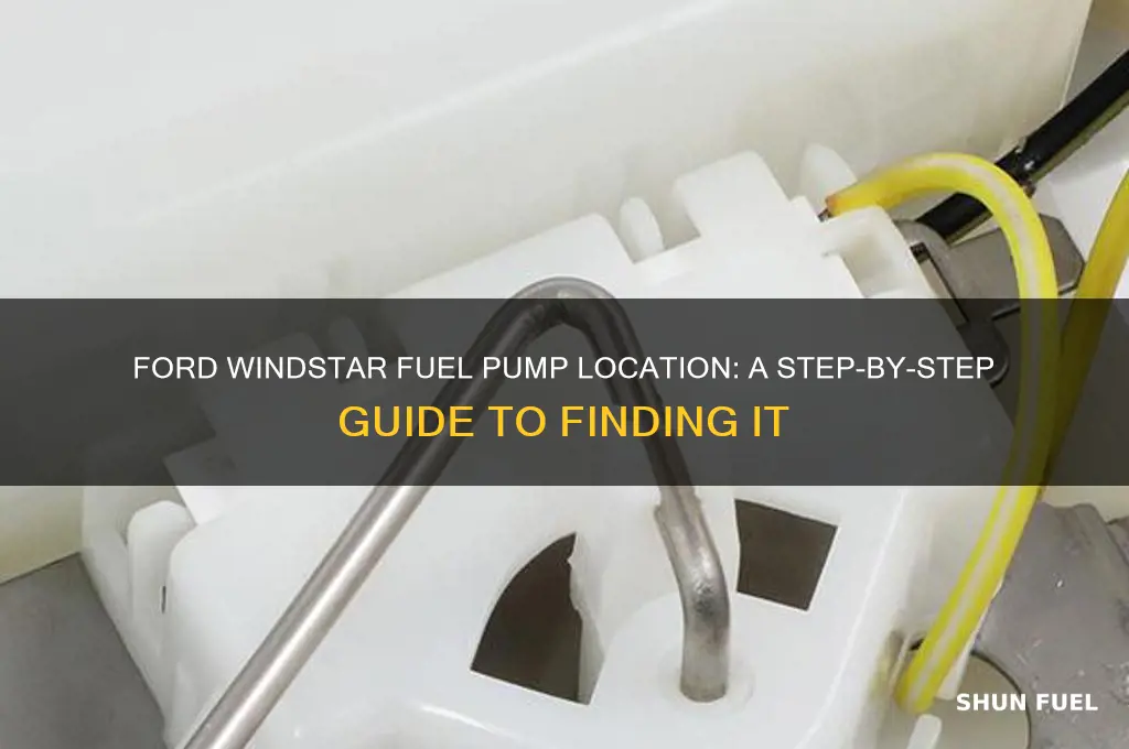 where is the ford windstar fuel pump located