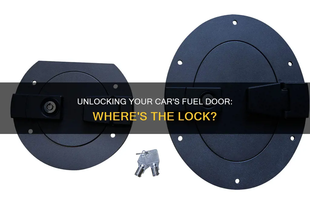 where is the fuel door lock in a car