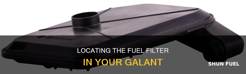 where is the fuel filiter on a galant car