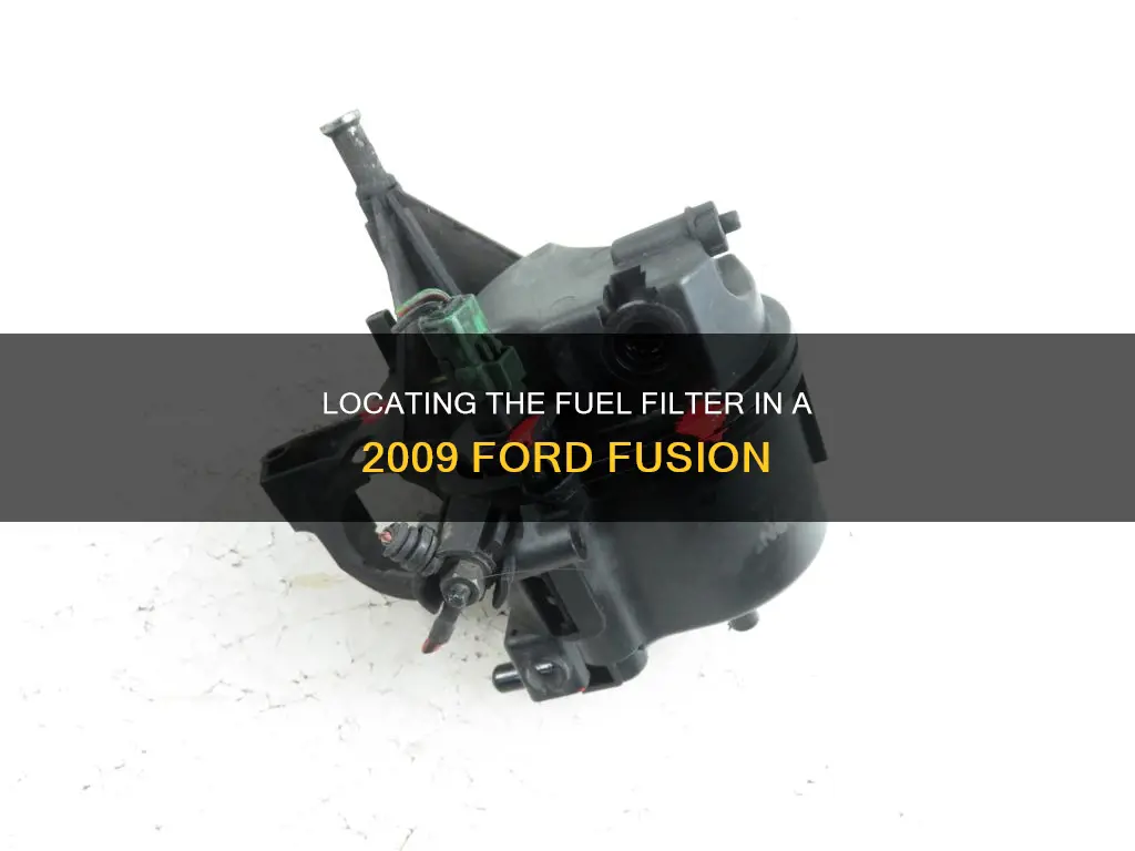 where is the fuel filter 09 ford fusion