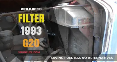 Locating the Fuel Filter in a 1993 G20