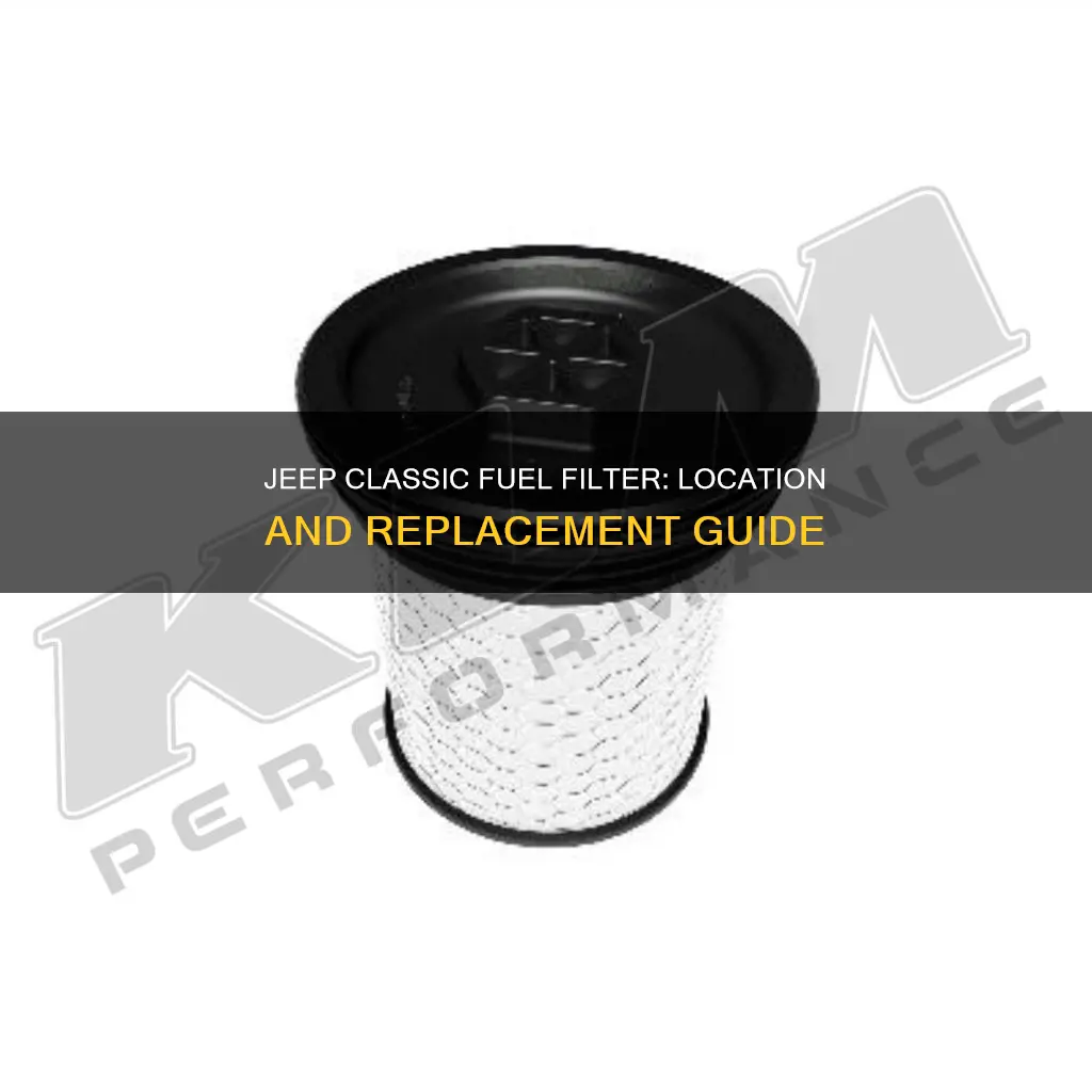 where is the fuel filter 1998 jeep classic