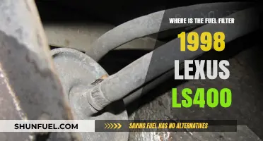 Lexus LS400 Fuel Filter: Location and Access