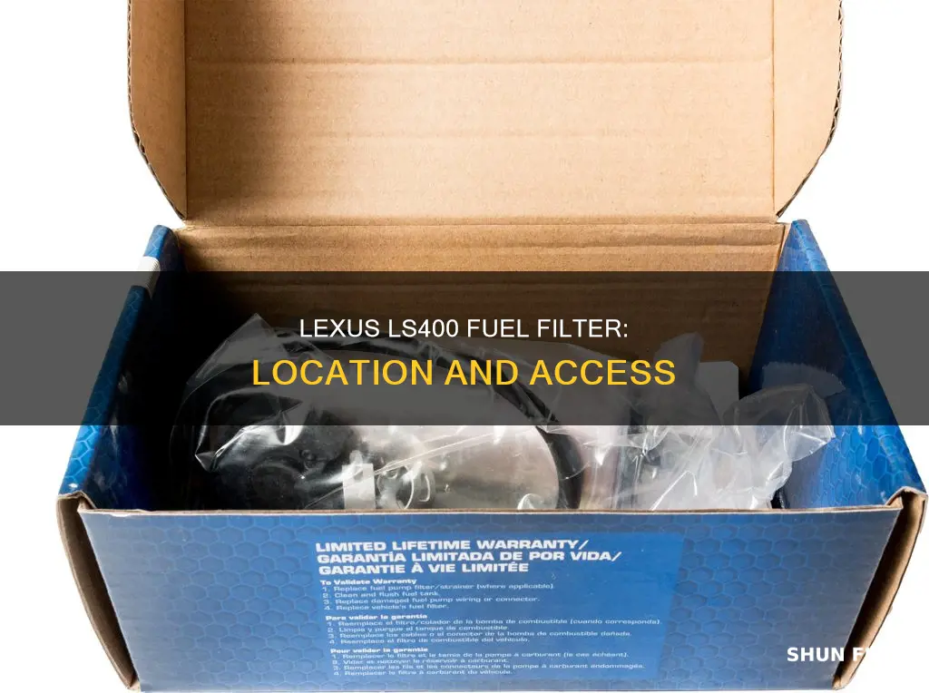 where is the fuel filter 1998 lexus ls400