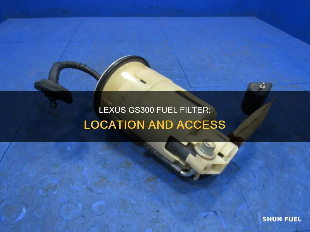 where is the fuel filter 2000 lexus gs300