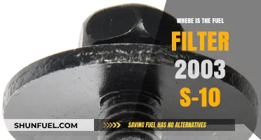 Fuel Filter Location in 2003 S-10 Trucks