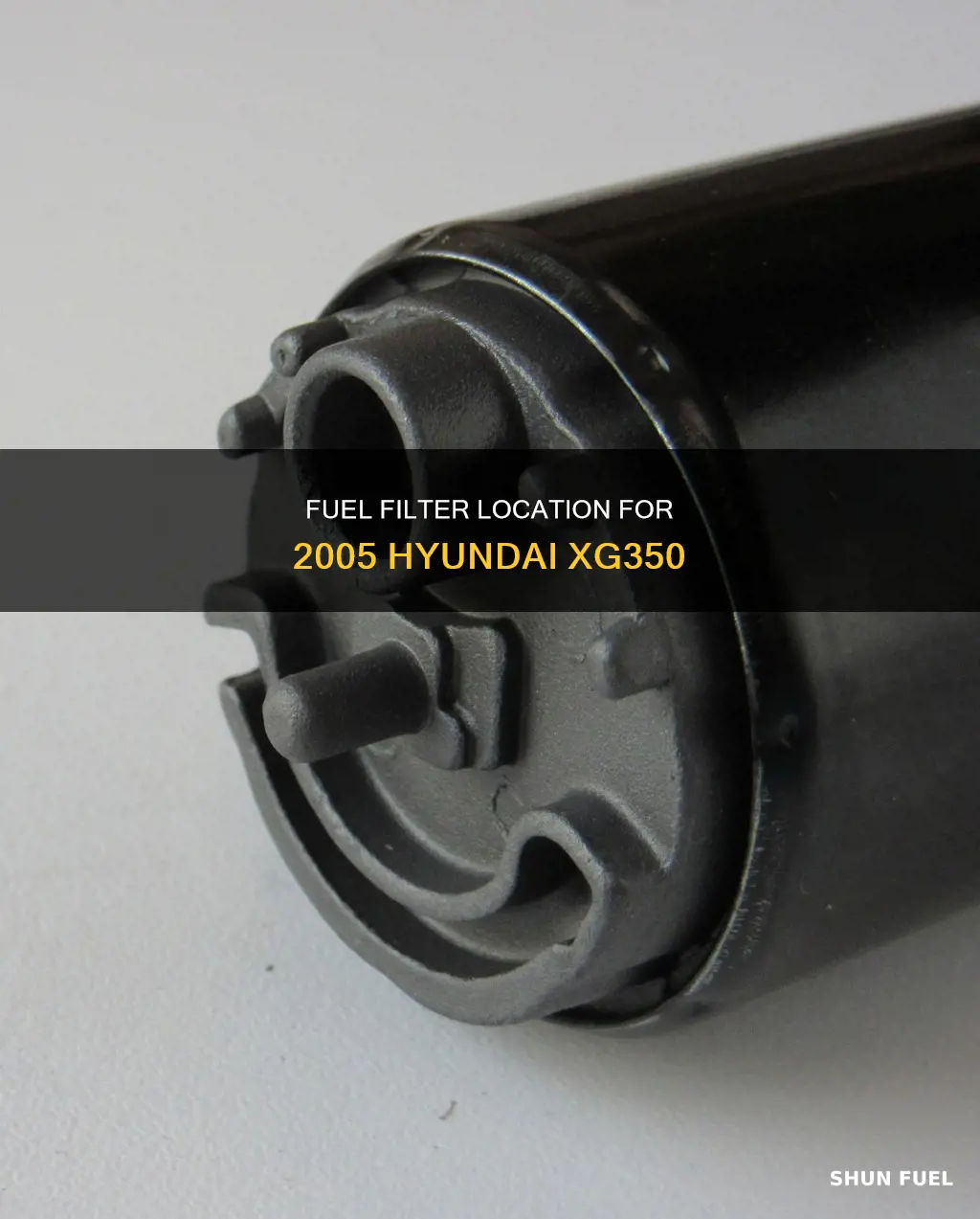 where is the fuel filter 2005 hyundsi xg350