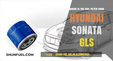 Fuel Filter Location in 2006 Hyundai Sonata GLS