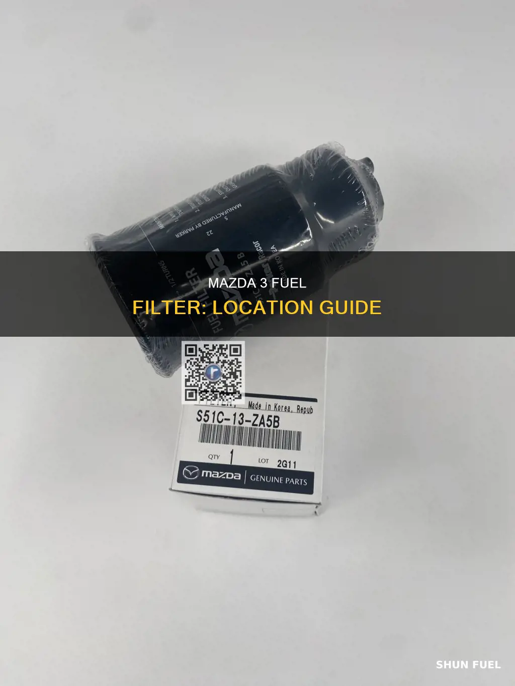 where is the fuel filter 2009 mazda 3