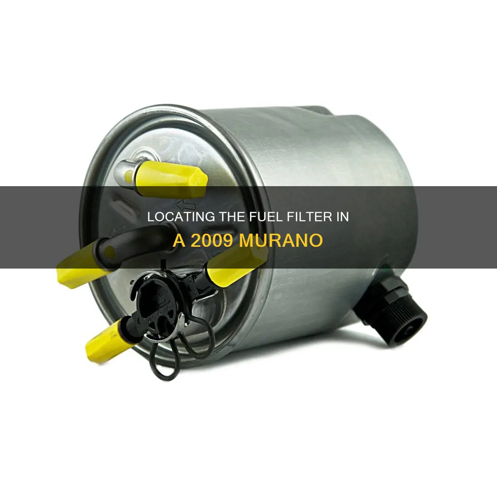 where is the fuel filter 2009 murano located